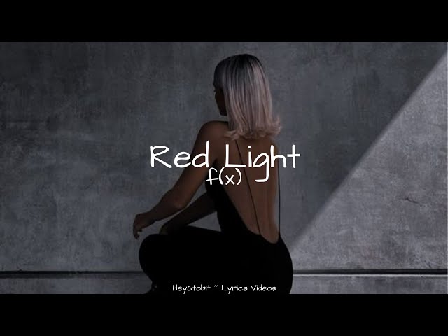 f(x) - Red Light [Lyrics] - YouTube