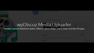 WpDiscuz – Media Uploader