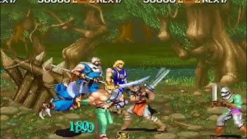 Knights of the Round arcade 3 player Netplay 60fps