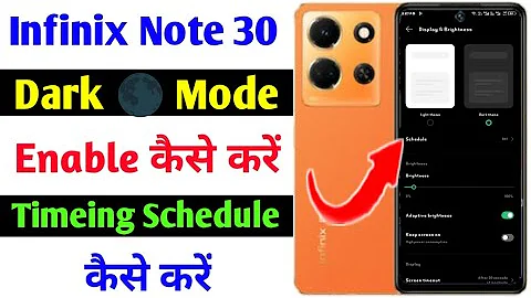infinix note 30 dark mode setting on kaise kare | how to use dark mode in infinix note 30