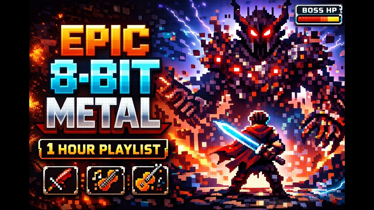Invincible 8 Bit 8-Bit Metal Playlist 🎮🔥 | EPIC Chiptune + Violin Adventure (1 Hour ...