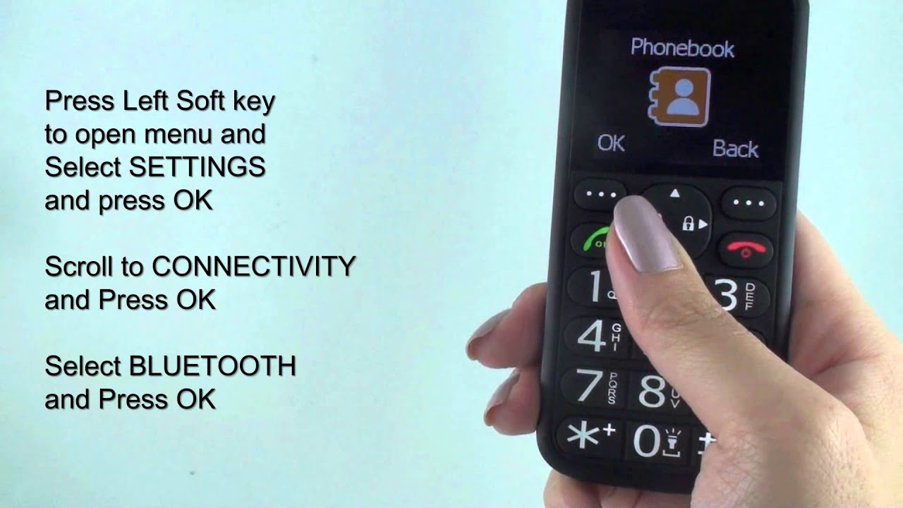 Jethro Senior Cell Phone SC118B Tutorial-Bluetooth Connectivity