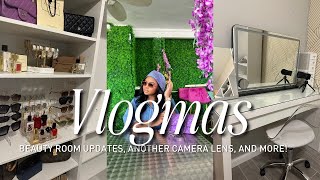 VLOGMAS: Beauty Room Updates, ANOTHER Camera Lens, and more!