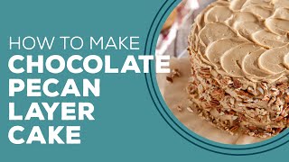 Blast from the Past: Chocolate Pecan Layer Cake Recipe | Homemade Chocolate Cake From Scratch