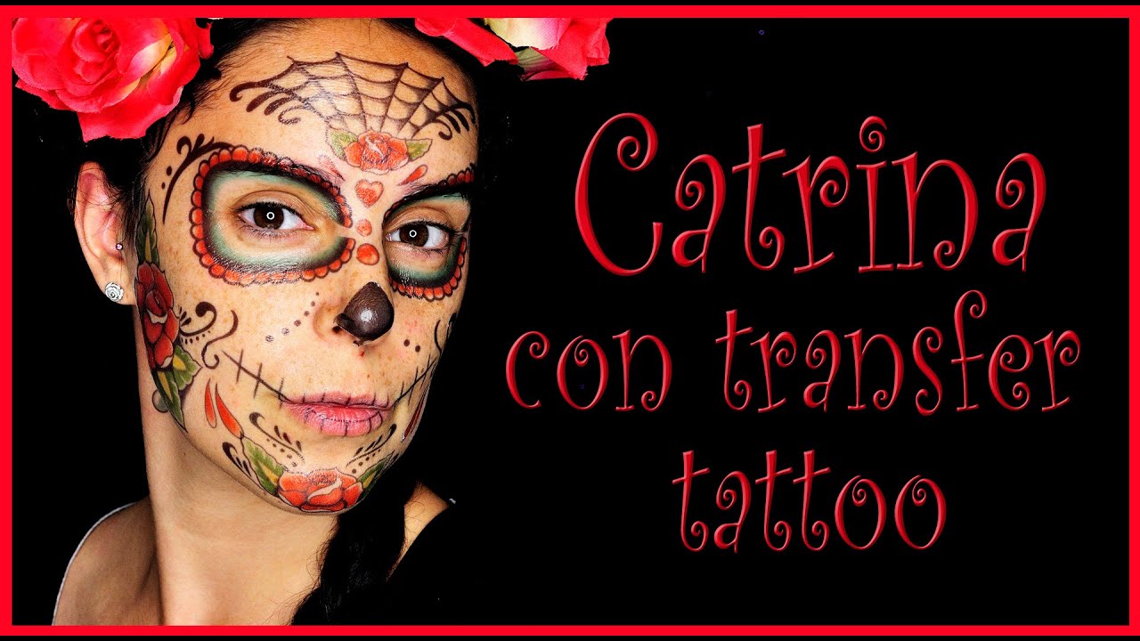 Catrina con temporary tattoos Makeup FX #117 Silvia 