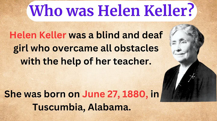 Helen Keller's Story | From Darkness to Light | Learn English Through Story | Graded Reader Story