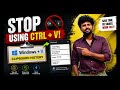 Windows Clipboard History Tutorial in Tamil | How to Copy & Paste Multiple Texts at the Same Time 🔥