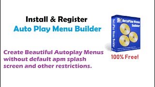 How to Install and Register Auto Play Menu Builder | APM #1