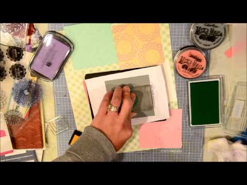 Scrapbook Process Video- Pile It up with stamps - YouTube