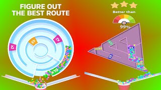 Multi Maze 3D / Spin the Wheel Maze and Collect the Balls! / Levels 16 - 20 screenshot 1