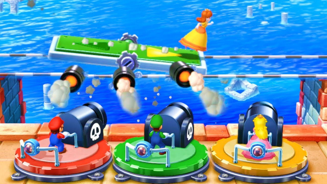 Mario Party 10 - Daisy vs Mario vs Luigi vs Peach (Very hard mode)| Cartoons Mee