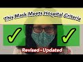 How to make a Hospital approved fabric face mask -meets hospital criteria- with filter pocket