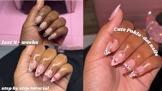 How To Do Gel X Nails At Home 🩷| Step By Step Gel X + Easy Nail Art 🩷