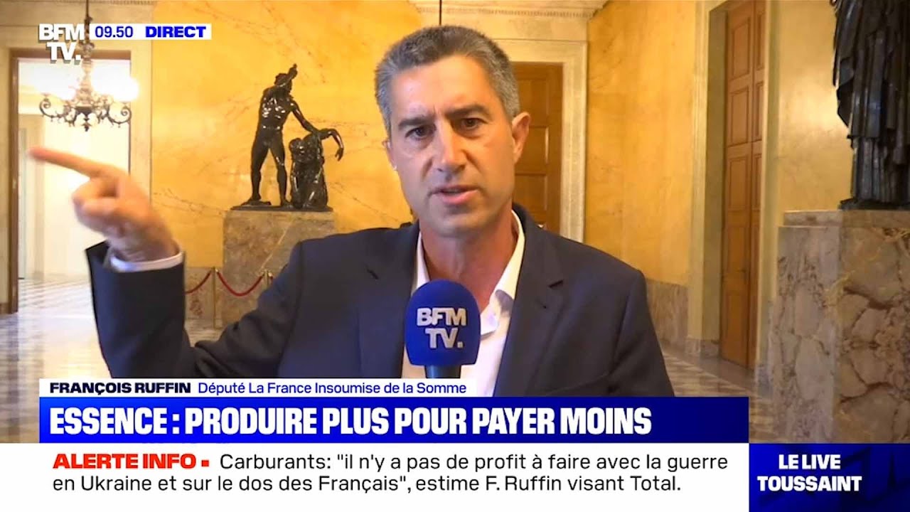François Ruffin démonte le PDG de Total sur BFM !