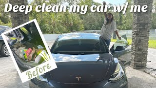 Deep Clean my car w/ me!!