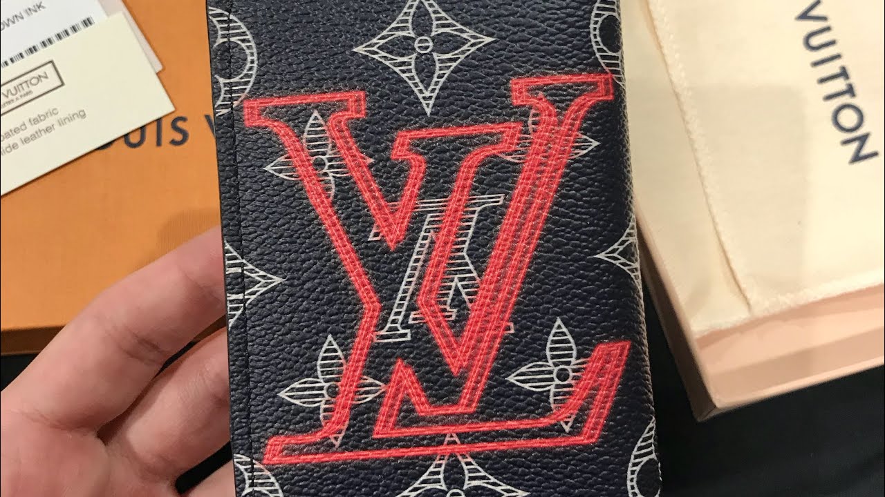 Louis Vuitton Multiple Wallet Monogram Upside Down Ink Navy