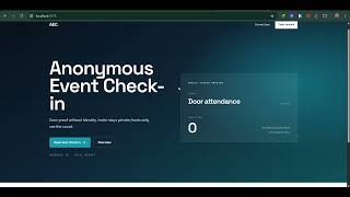 Anonymous Event Check-in on Midnight | Private Invite Proof Demo