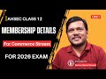 AHSEC Class 12 Commerce Students Membership Programme Details !
