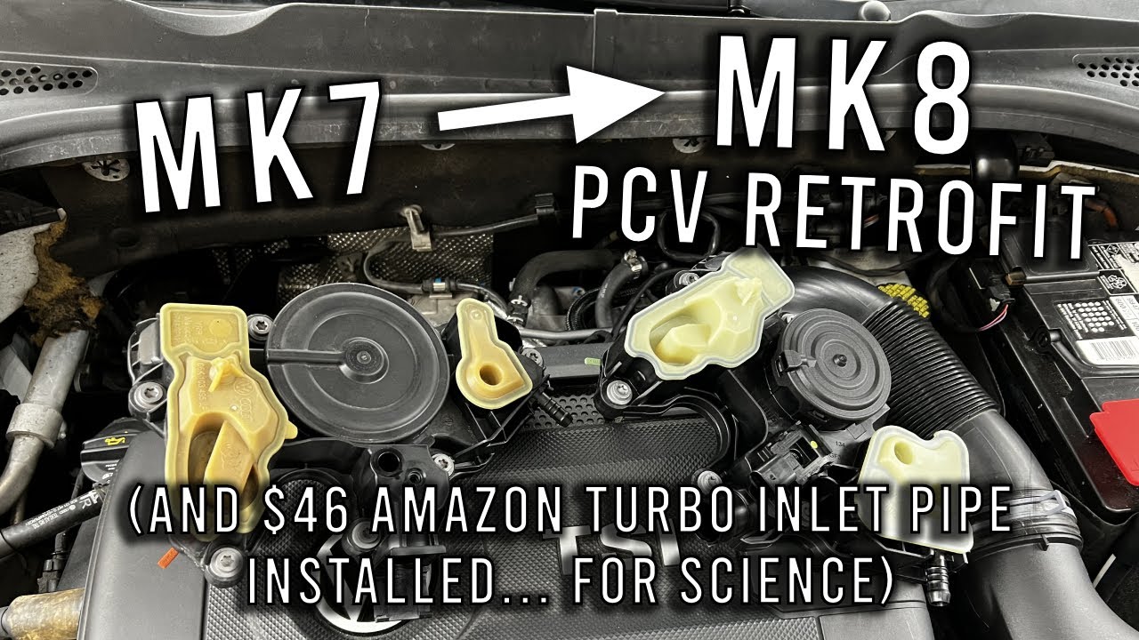 MK7 to MK8 PCV Install How-To, and Amazon/Epman Turbo Inlet Pipe initial review