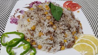 رز بالحمص واللحمة على الطريقة الحلبية مذاق مميز من مطبخ ولاأطيب ⁦👩‍🍳⁩