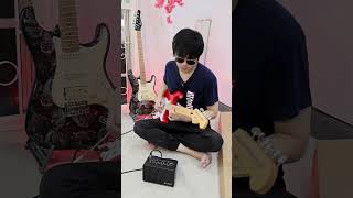 M-Vave SP-100 Cube Amp ( Drive tremolo ) Fender Hybrid II Seymour Duncan 59 Custom Hybrid
