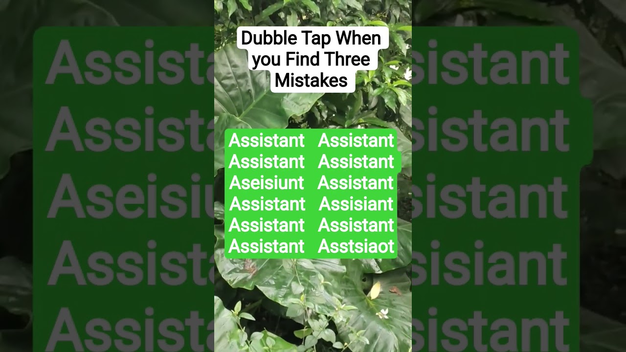 Can You Find Three Mistakes 