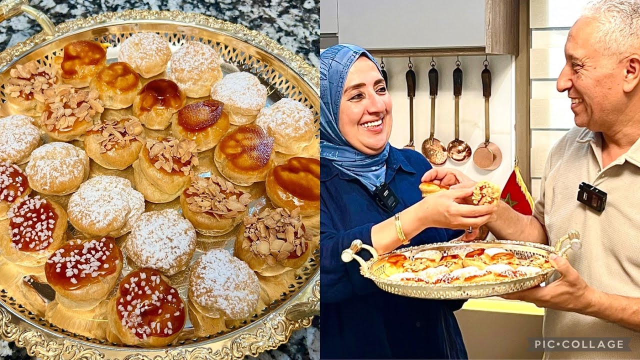 وقت المناسبات السارة بلاطو مشكل ديال لي شو ب 120غ دقيق  4بيضات فقط مع نصائح الشاف المهمة لي تنفعكم