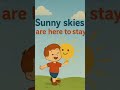 Rain Rain go Away #short #nurseryrhymes #kidssongs