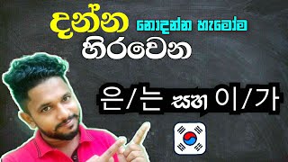 Korean Grammar Sinhala Lessons | 이/가 은/는 Difference | Korean Subject & Topic Markers | Eps Topik SL