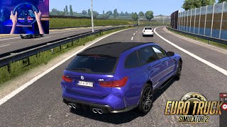 BMW M3 Car mod for Euro Truck Simulator 2 | Logitech g29 gameplay