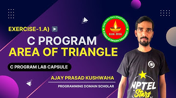 Write a C Program to find Area of triangle from given sides | Area of triangle when sides are given