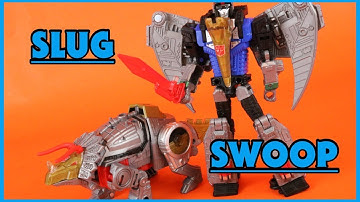 Transformers Power of the Primes SLUG & SWOOP Action Figure Toy Review