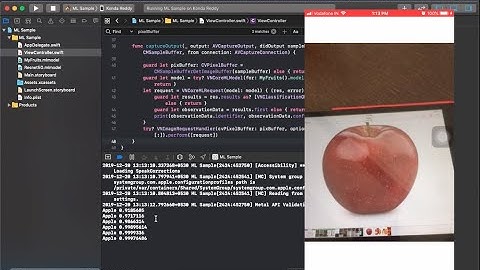 Xcode Swift Detect the Objects for Real Time Camera by using Machine Learning
