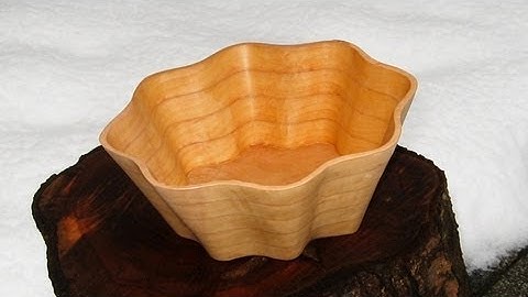How to make a Scroll Saw Bowl - woodworking