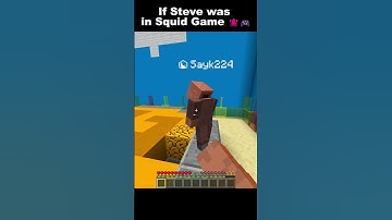 If Steve was in Squid game #shorts