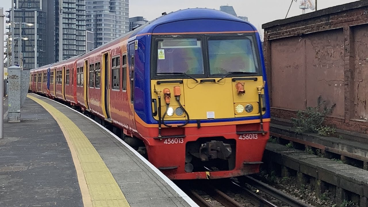 Class 456 Arrives at Vauxhall