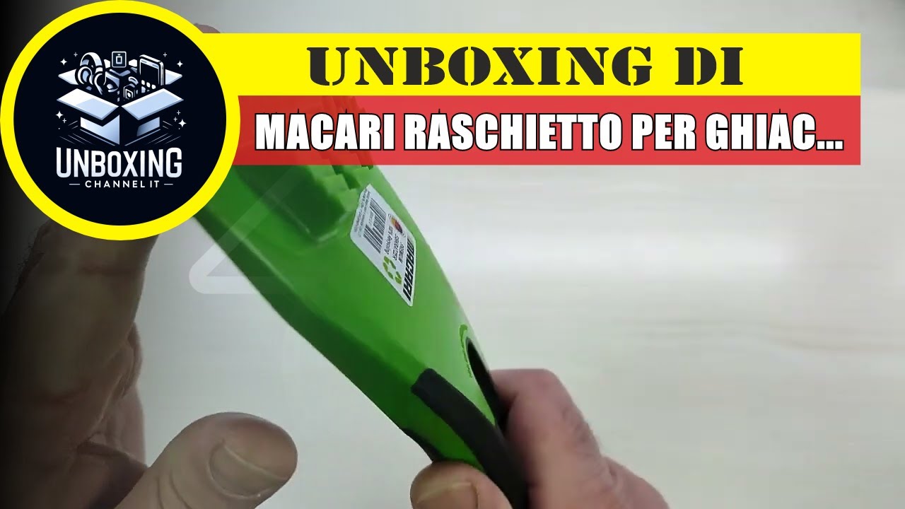 Macari Raschietto per ghiaccio auto al 100% in plastica riciclata di alta qualità
