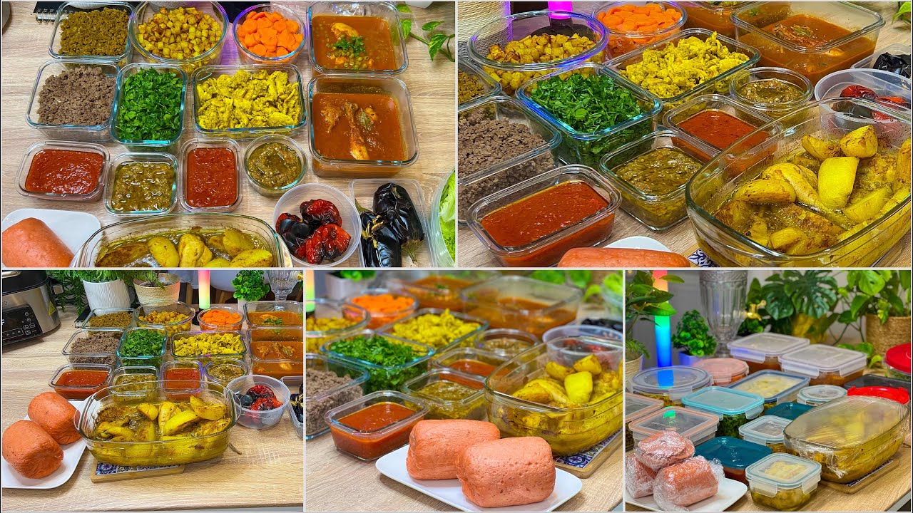 باتش كوكينڤ جديد و وصفات جديدة 🤩💥💫 راحة نفسية 🥰🥰 #batchcooking