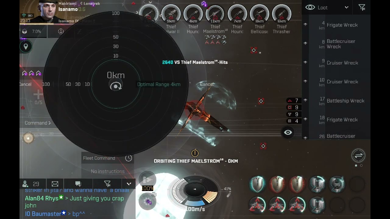EVE Echoes - First 'Neon Jungle' combat encounter - Neon Peak - with 3 rusting PRAXIS battleships