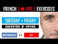 🔴 LIVE | FRENCH EXERCISES + 239$ VALUE GIFTS | INTERMEDIATE (IN FRENGLISH)