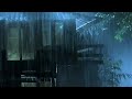 Rain on a Tin Roof for Sleeping, Deep Sleep with Heavy Rain &amp; Thunder on Metal Roof at Night