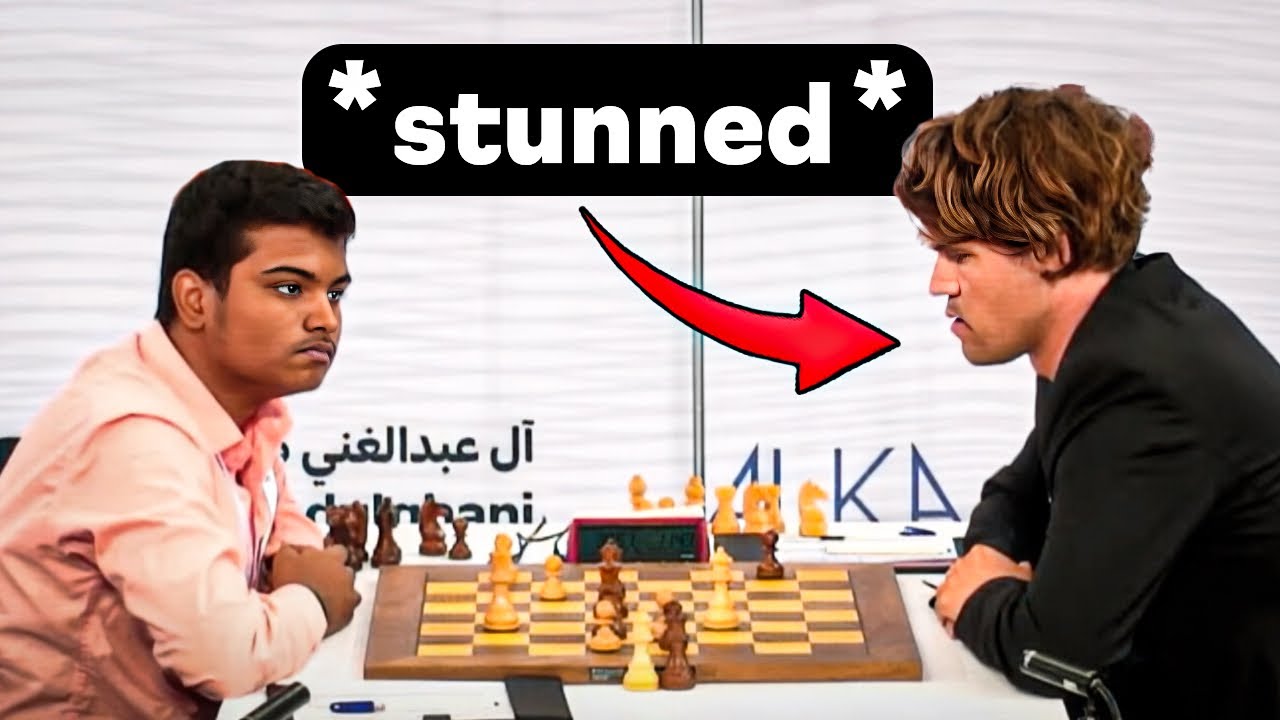 Magnus shocks his opponent #chess #chesstok #magnuscarlsen