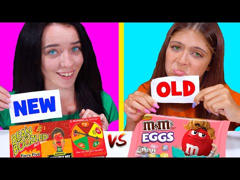 NEW VS OLD FOOD CHALLENGE EATING SOUNDS LILIBU
