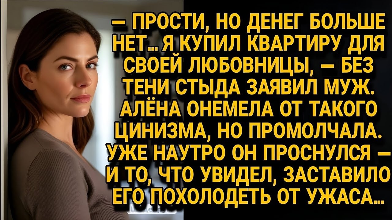 -Всё моё, а жена дармоедка! Услышав слова мужа, женщина взяла себя в руки и достала из сумки папку..