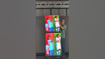 Foldable & spliceable LED Poster Display  #digitalsignage #leddisplay #smartdisplay