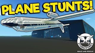 We Pulled Off Impossible Stunts in a Commercial Airliner! - Stormworks Multiplayer Survival