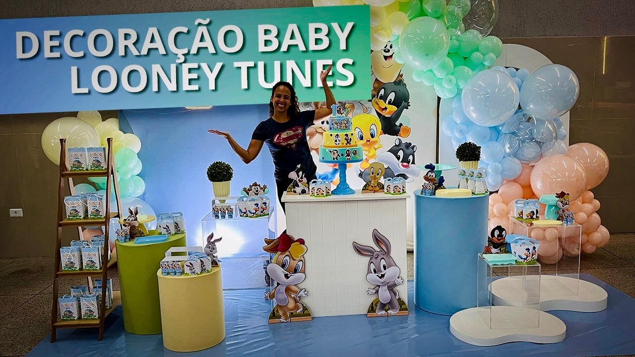 Decoração Baby Looney Tunes Masculina [Decorando com Banguelê]