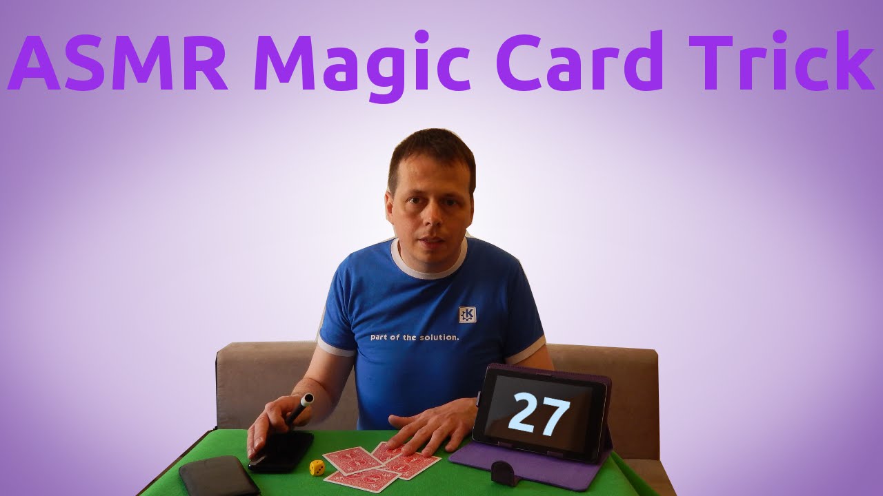 ASMR Magic Card Trick #27 Four Cards - YouTube