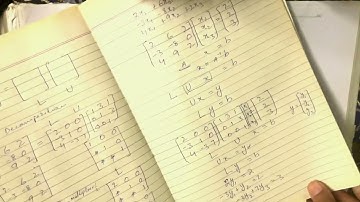 Solving Systems Of Linear Equation By LU Decomposition Method