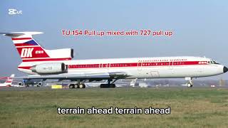 Tu-154 Pull Up Alarm Mixed With B727 Pull Up